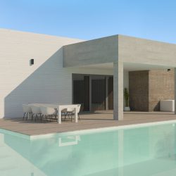 piscina y porche modelo Lugo 2020